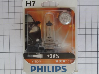 Лампа H7 12V 55W + 30% Premium (Philips)