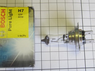 Лампа H7 12V 55W Pure Light (Bosch)